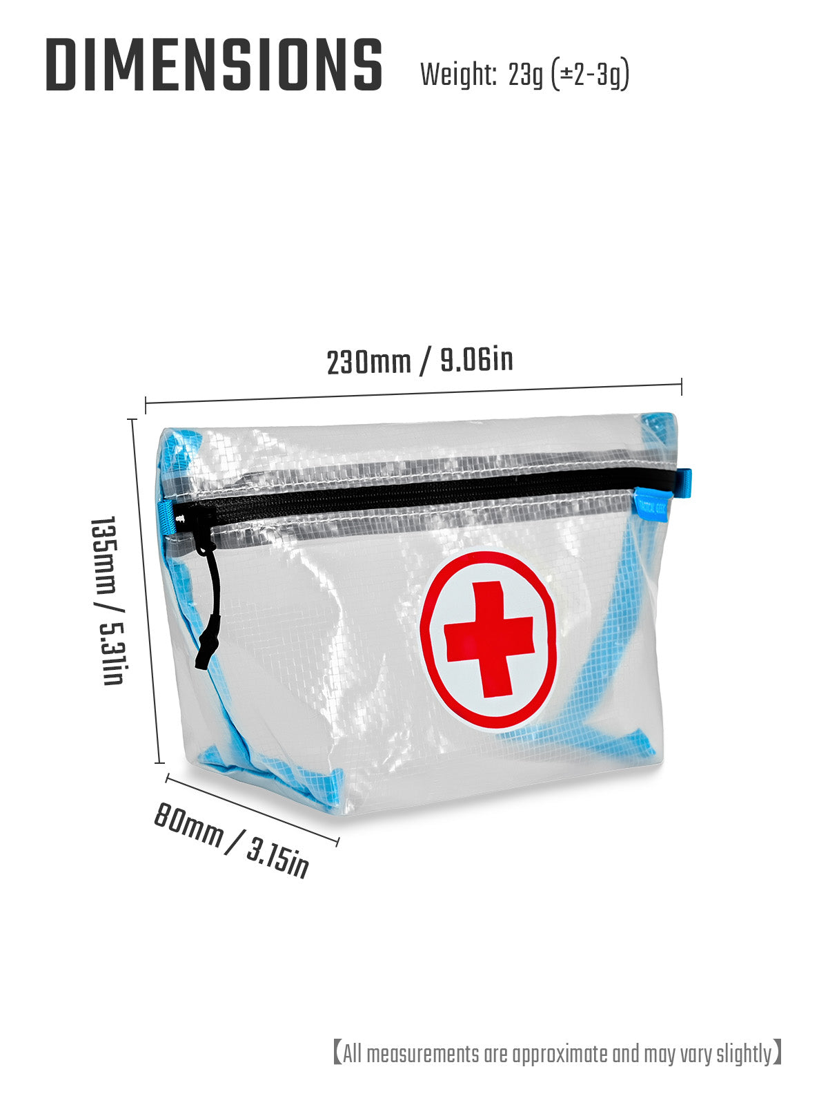 HS2 Clear First Aid Organizer Pouch