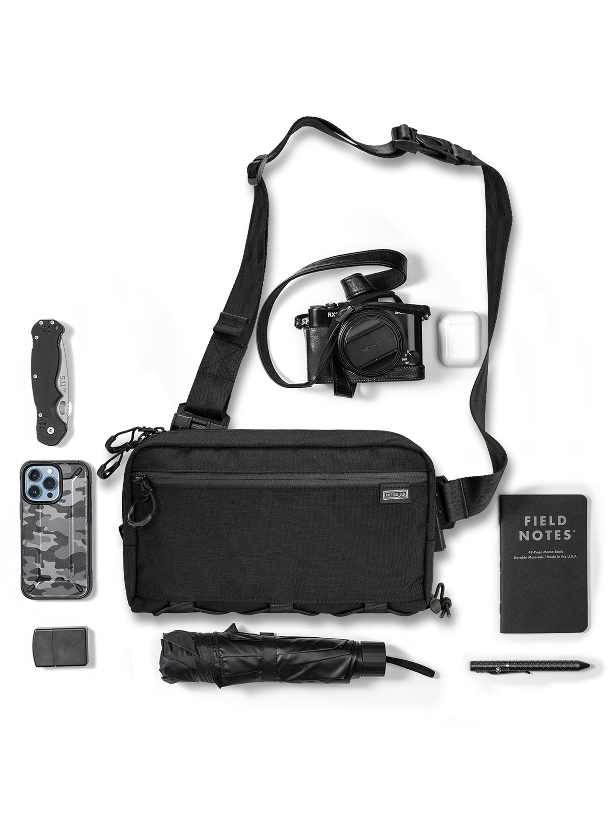 Cache L4 EDC Shoulder Bag （BLACK）