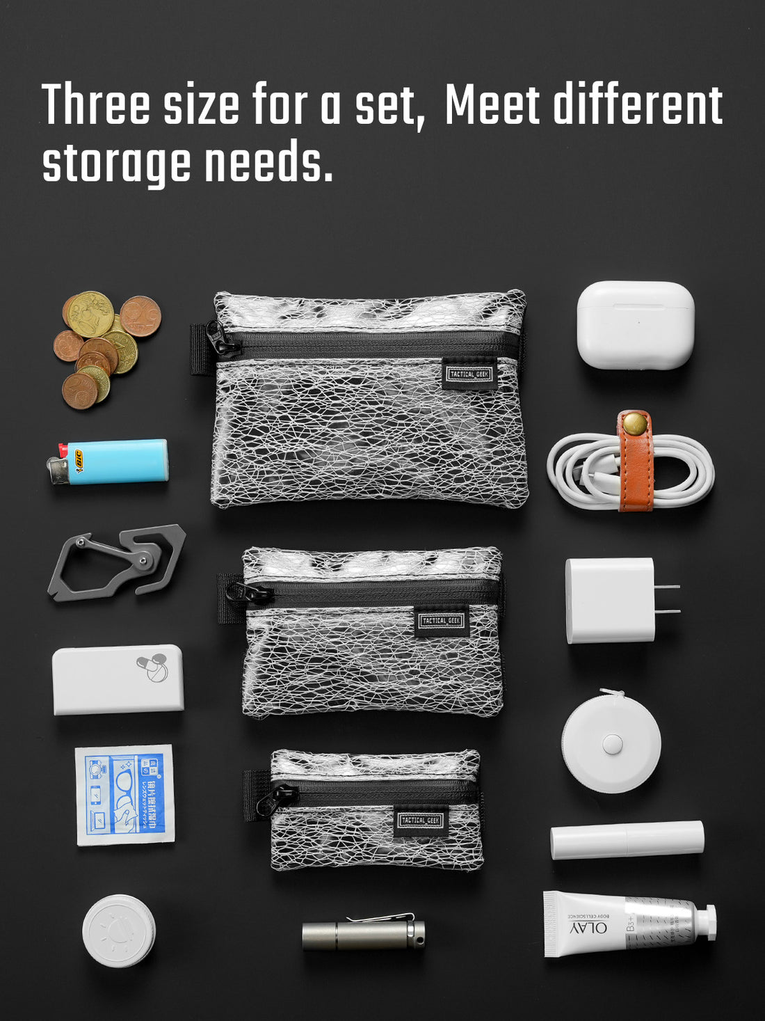 TacticalGeek Storage A5 EDC Storage Pouch Set
