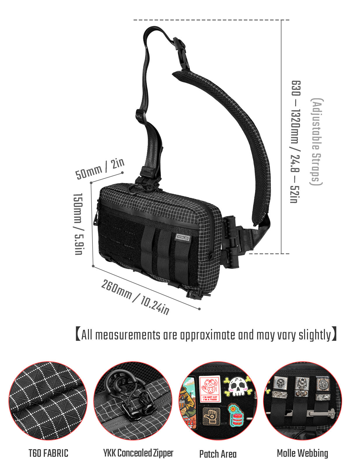 TACTICAL GEEK Cache L3 EDC Shoulder Bag