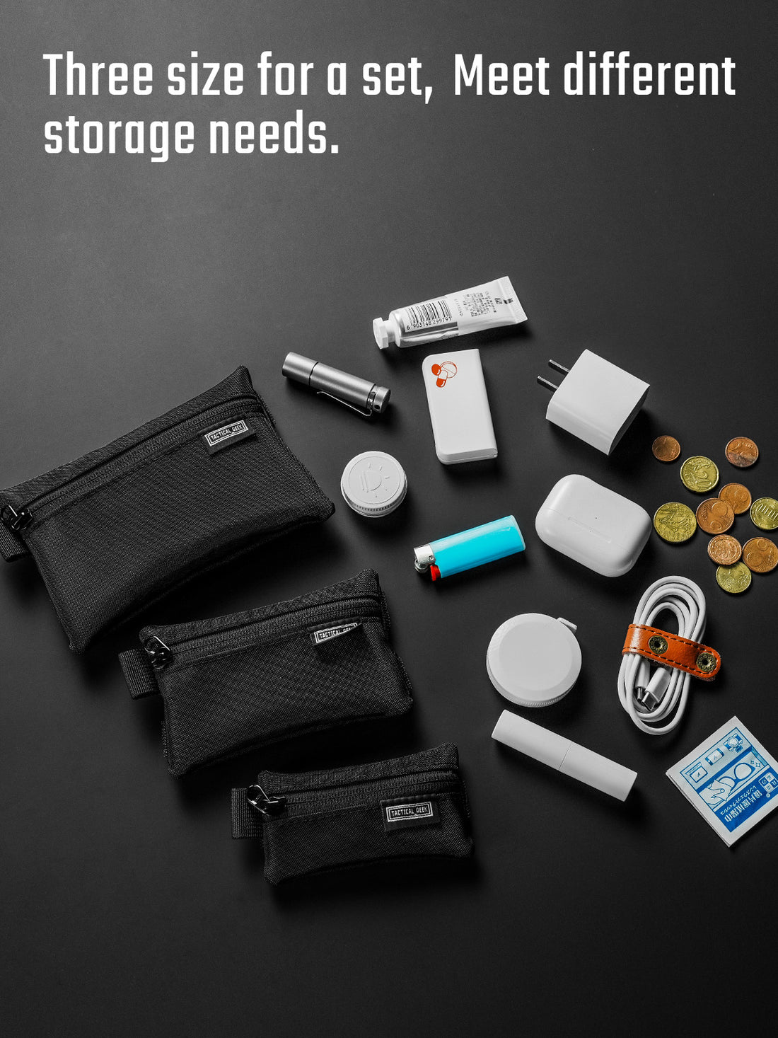 Pouch Storage Rack TacticalGeek Storage A5 EDC Storage Pouch Set