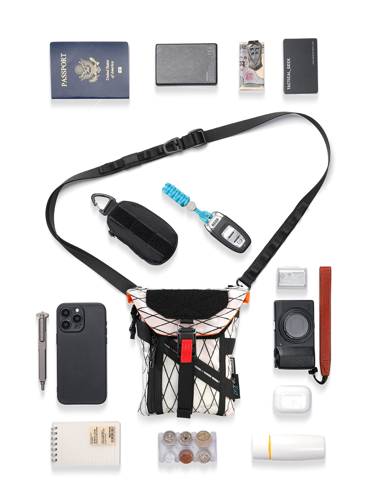 EXT14 Multi-Functional Travel Document & EDC Organize（X-PAC）