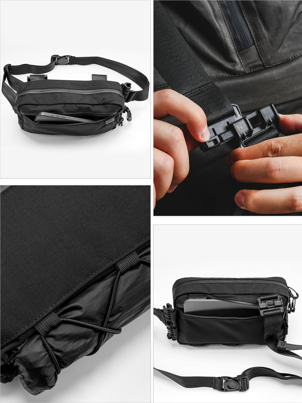 Cache L4 EDC Shoulder Bag （BLACK）