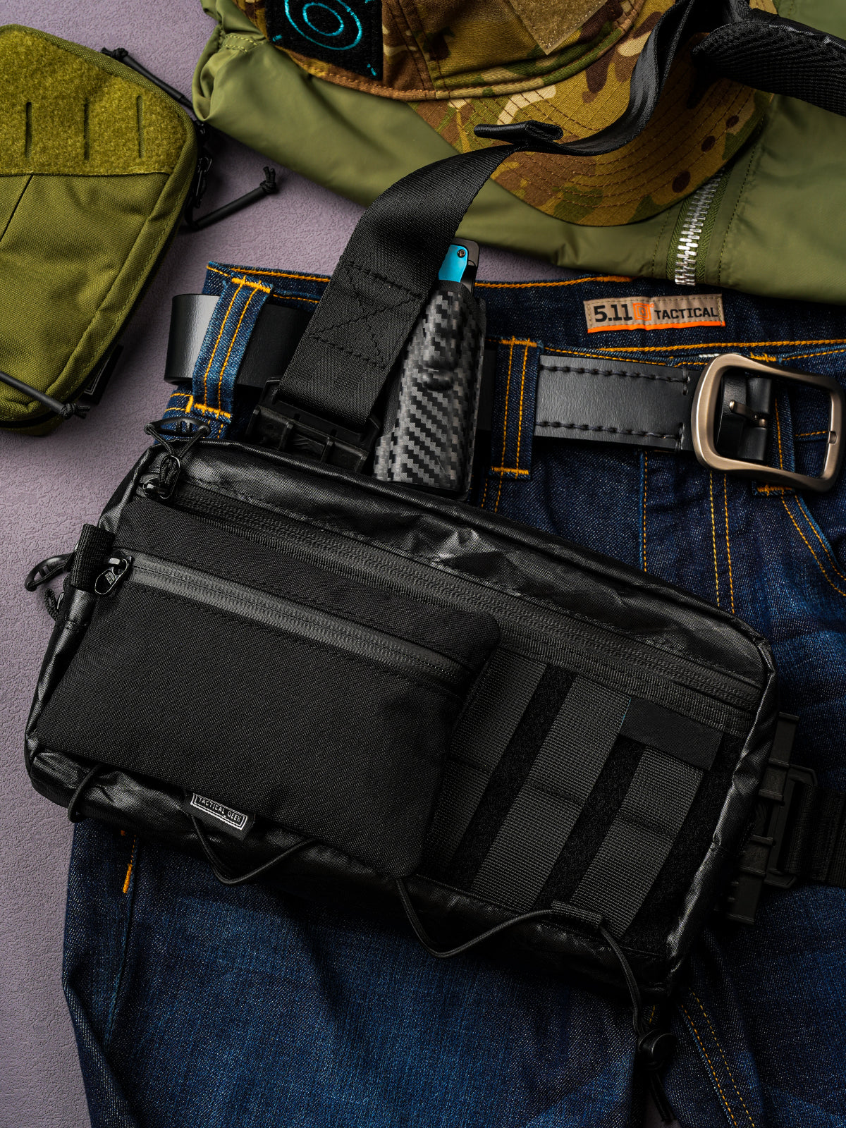 ストレージ A5 EDC ストレージポーチセット (ブラック/CR)