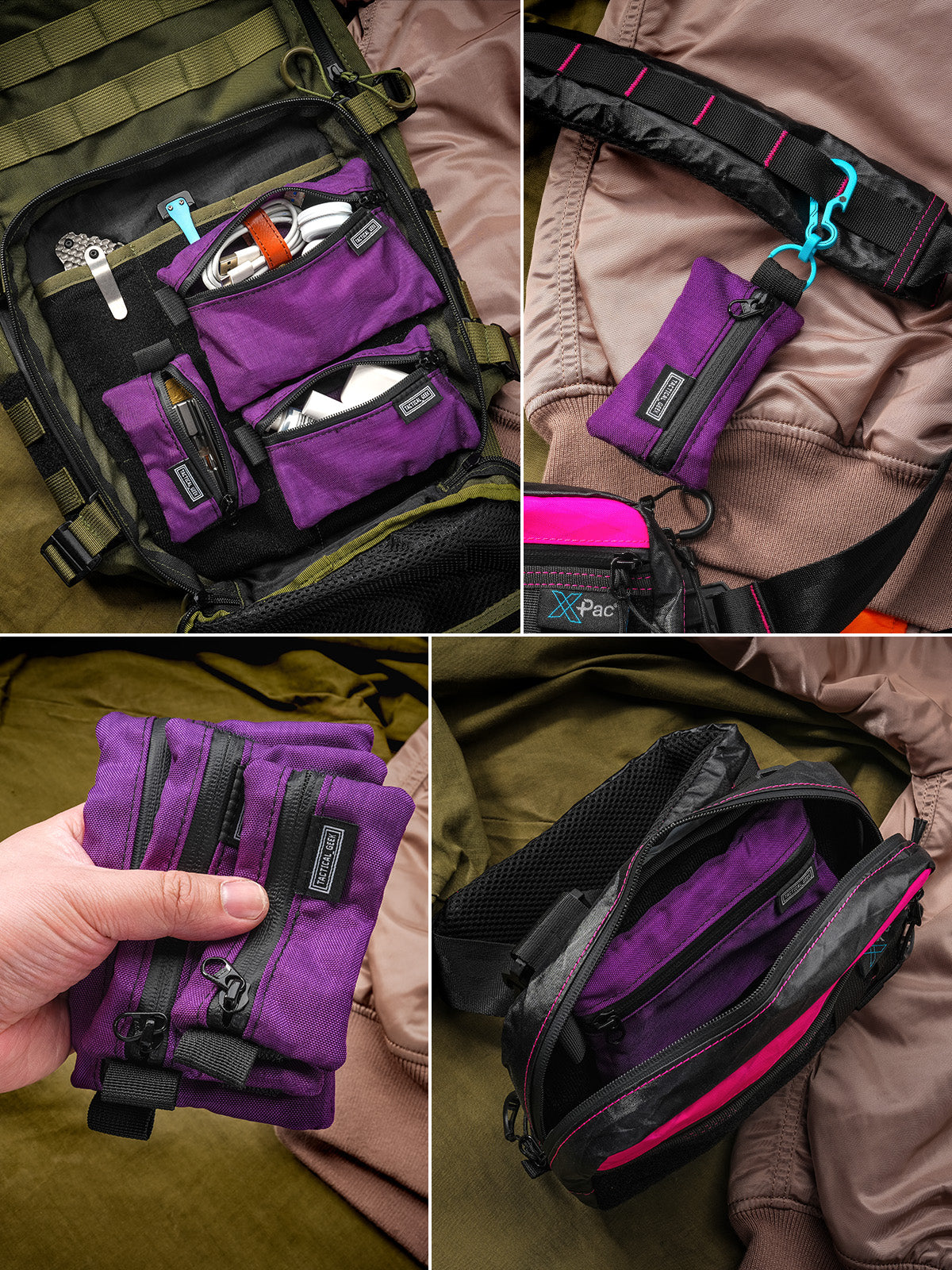 ストレージ A5 EDC ストレージポーチセット (ブラック/CR)