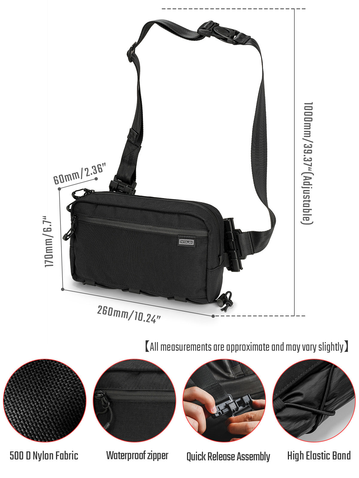キャッシュ L4 EDC ショルダーバッグ （ブラック）