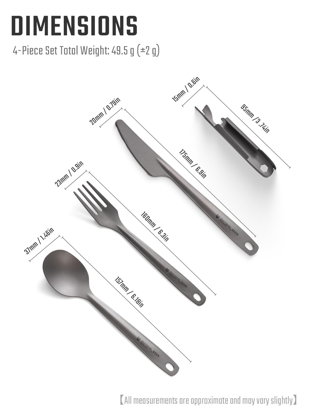HT1 Titanium Cutlery Set