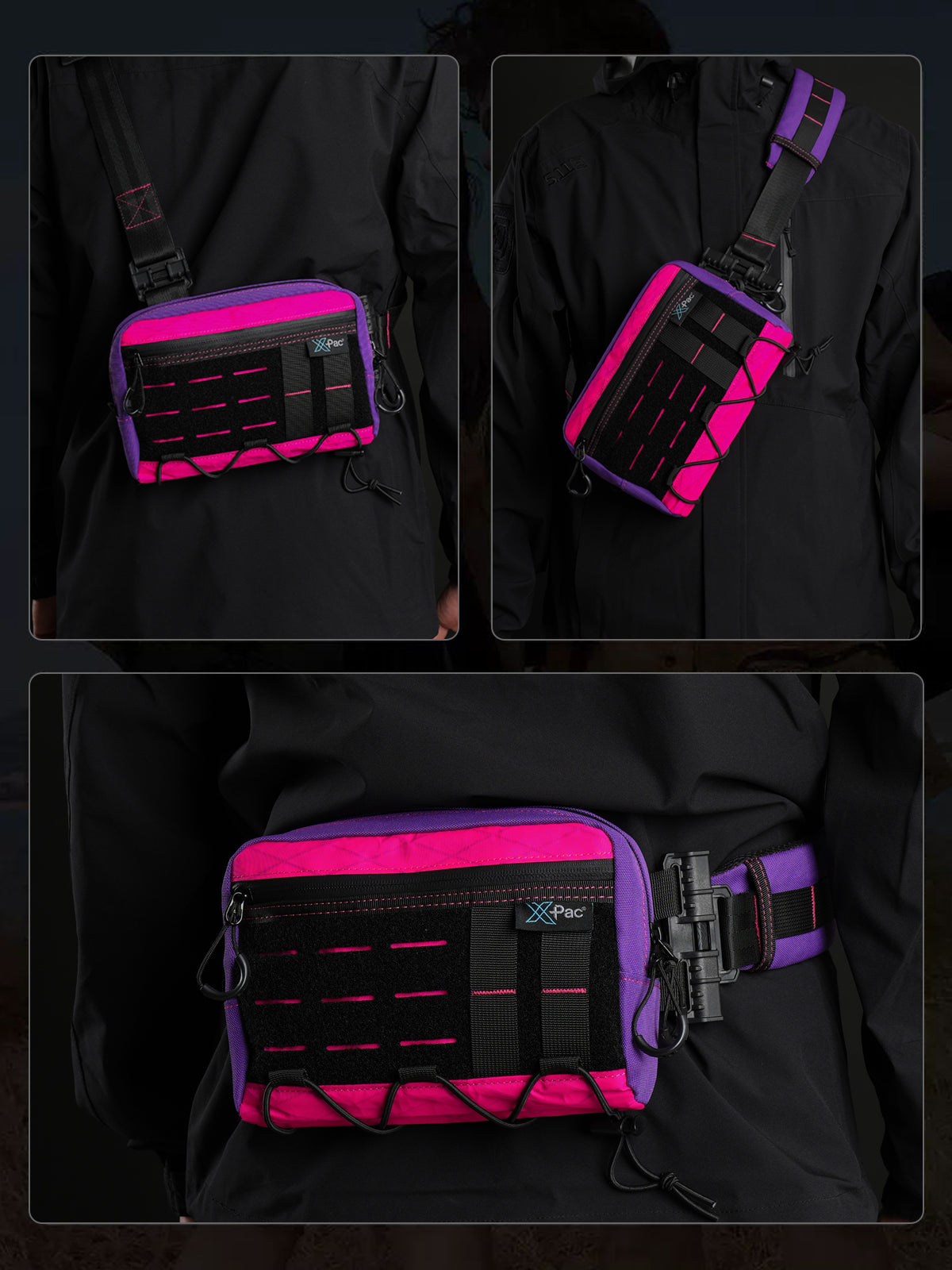 Cache L3S EDC Shoulder Bag （X-pac Pink）