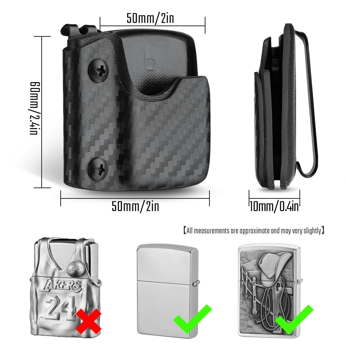 Tactical Geek TX2 Zippo Lighter Sheath（CARBON FIBER）