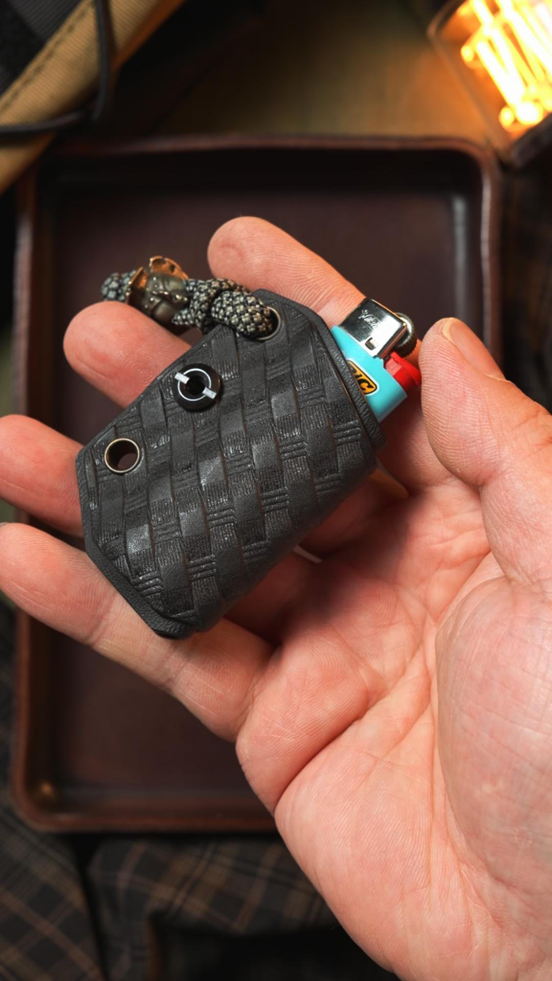 BIC lighter sheath (Craftsman Handmade,Only One Available)