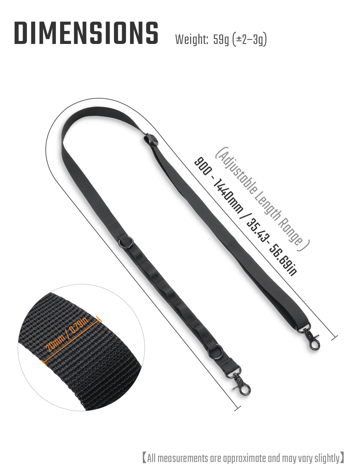 TGBelt4 Universal Nylon Shoulder Strap