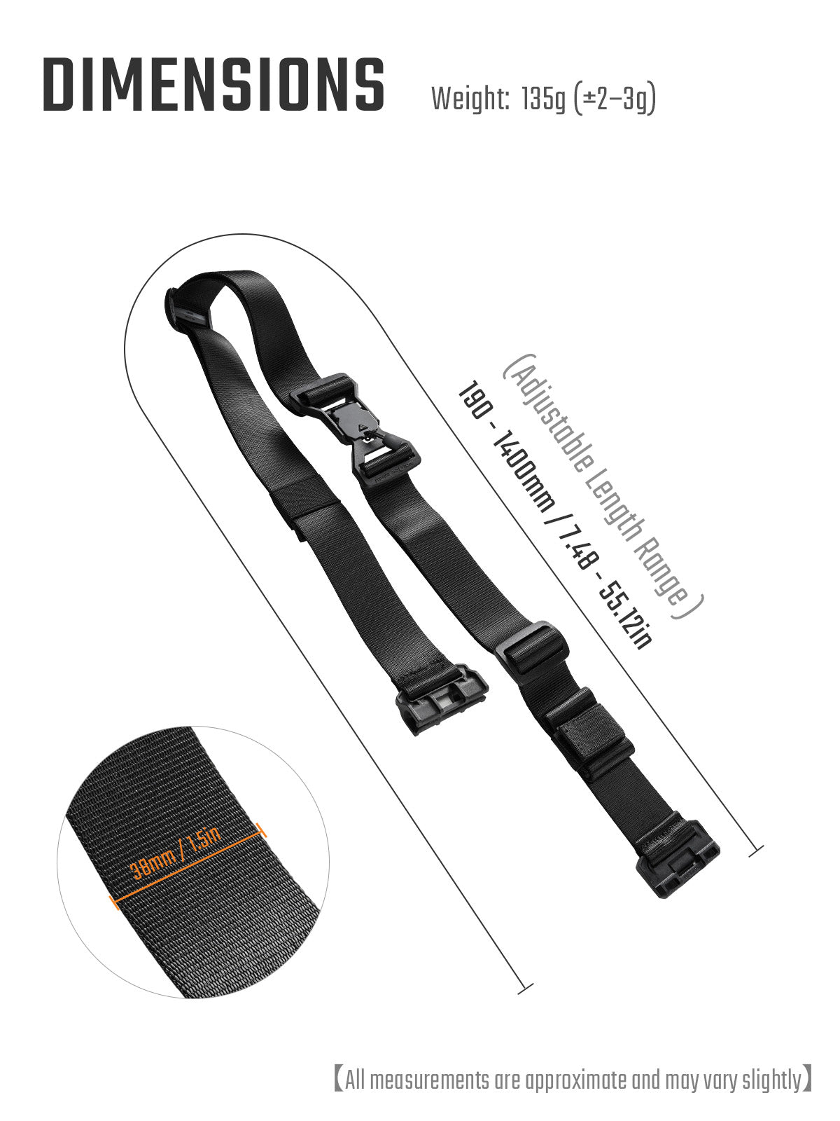 TGBelt8 Magnetic Buckle Shoulder Strap- As Featured on Kickstarter