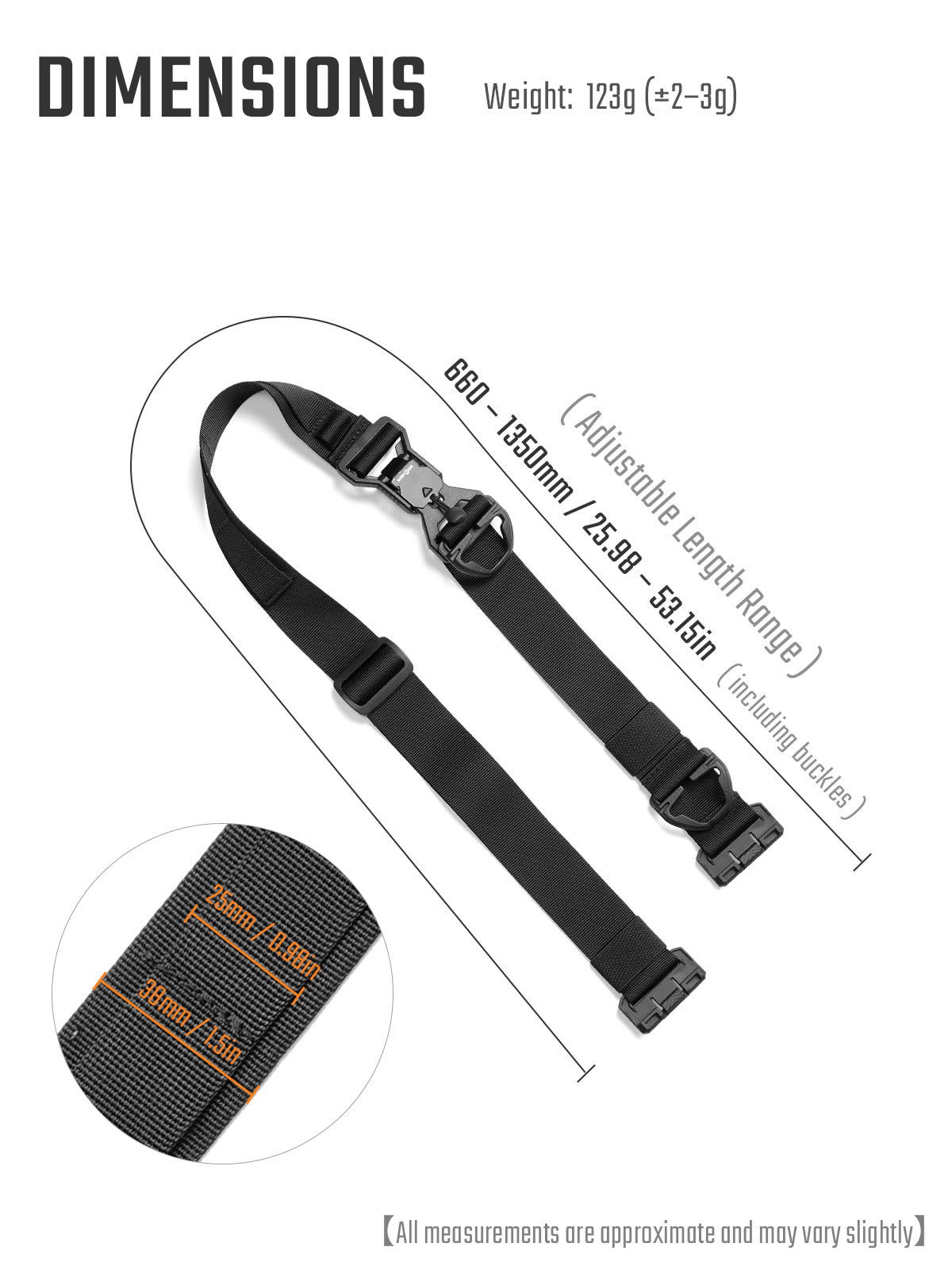 TGbelt14 Magnetic Quick-Release Shoulder Strap-- Compatible with the Cache L3/L4/L6/L7 Serious