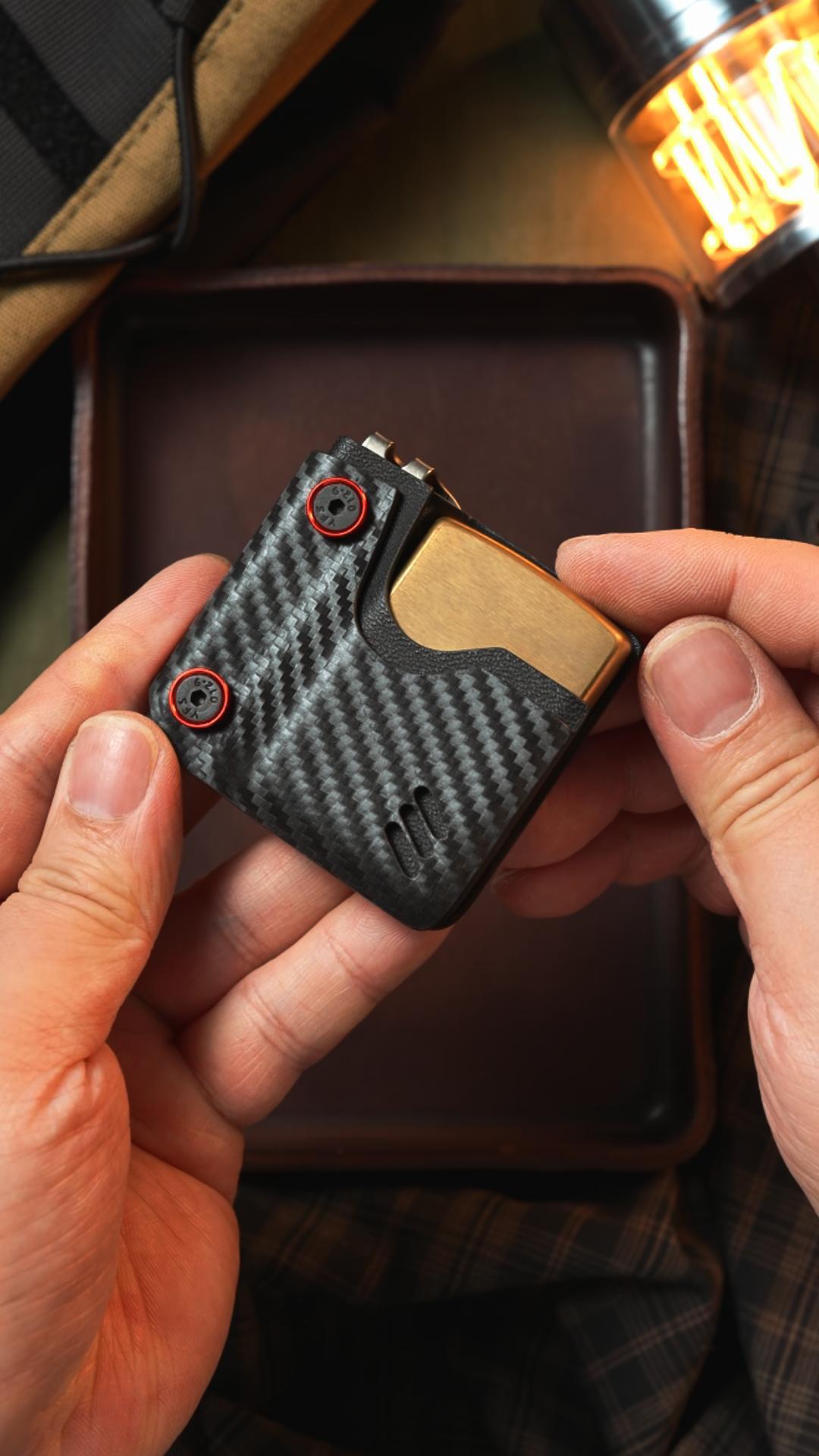 Zippo Carbon fiber Sheath (Craftsman Handmade,Only One Available)