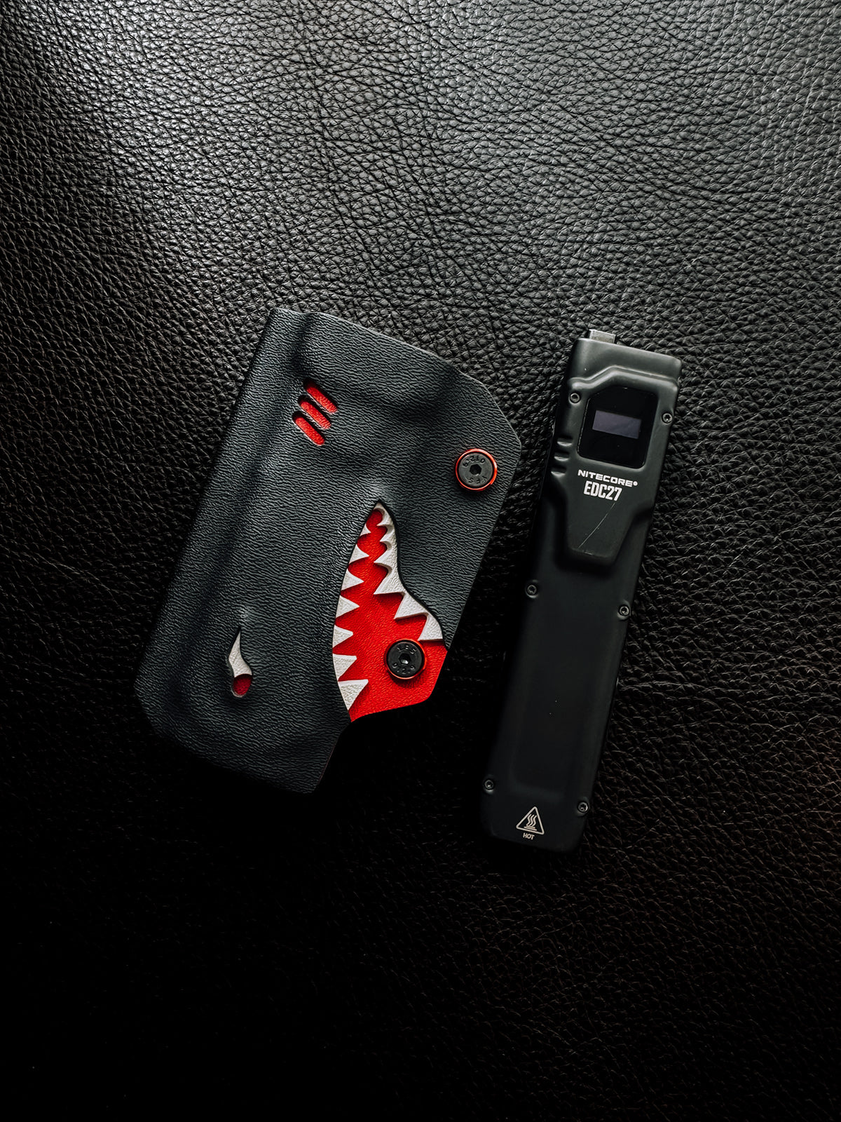 TX9 Flashlight Sheath for Nitecore EDC27 (Craftsman Handmade, ships in 30 days)
