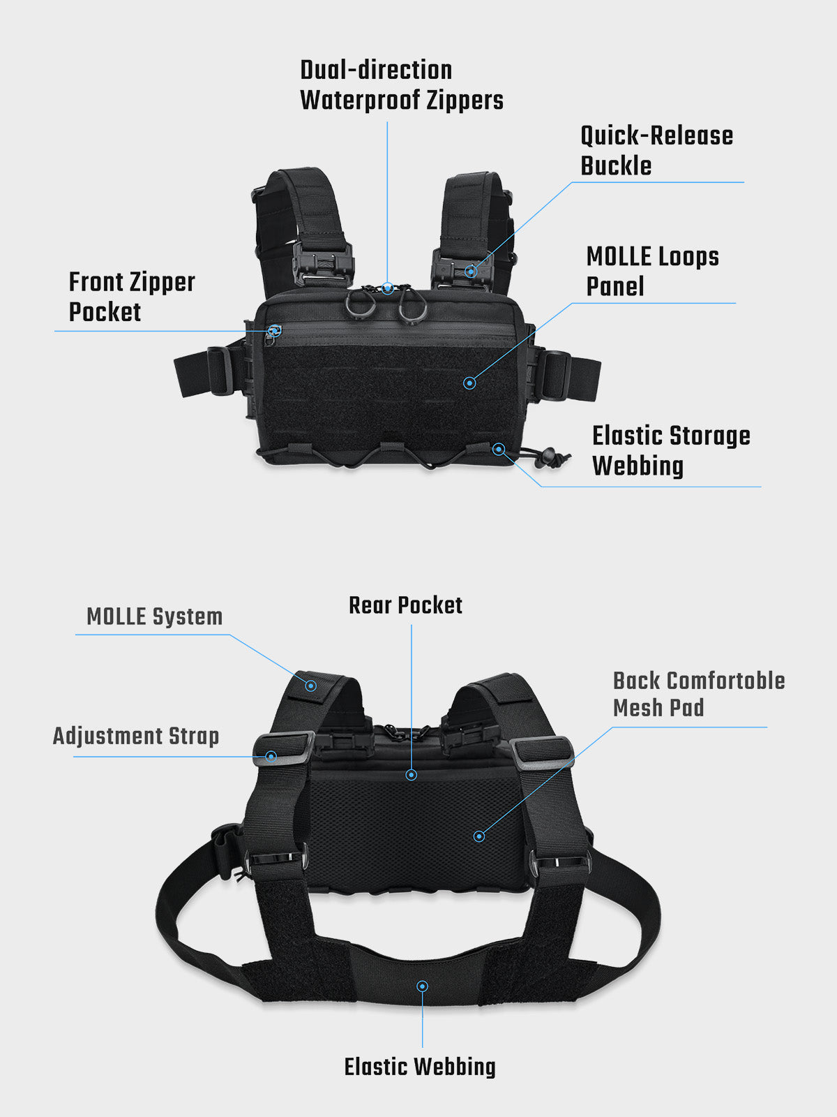TacticalGeek Cache L9 Chest Pack-5