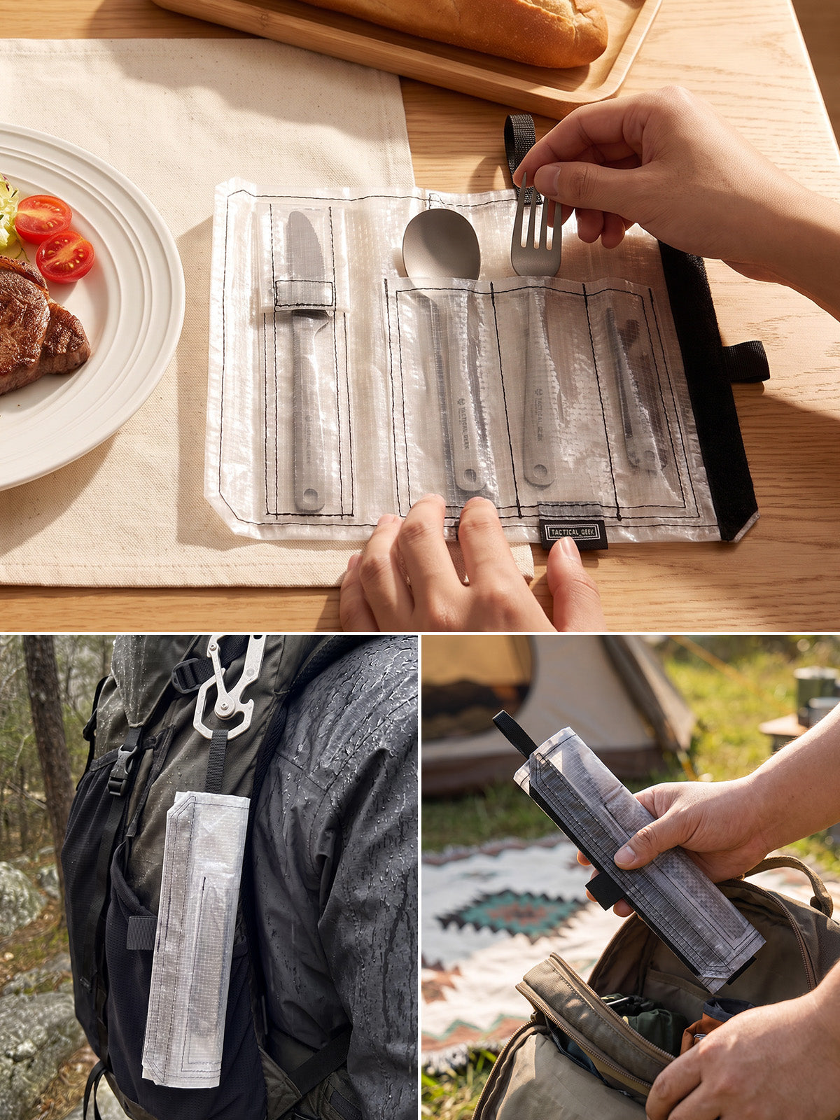 TacticalGeek HT1 Titanium Cutlery Set-4