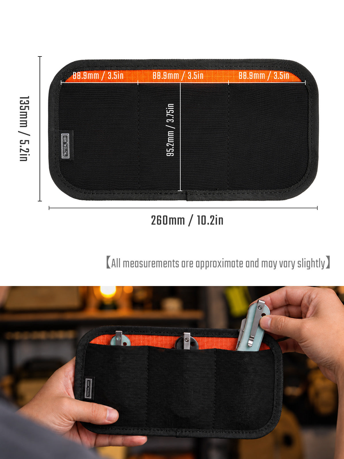 TacticalGeek TCM13 EDC Organizer Board orange-2