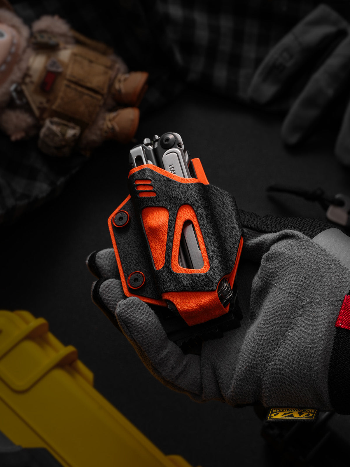 TacticalGeek TX16 Multi-Tool Sheath for Leatherman ARC& Bit Kit Set Orange Skeletonized-3