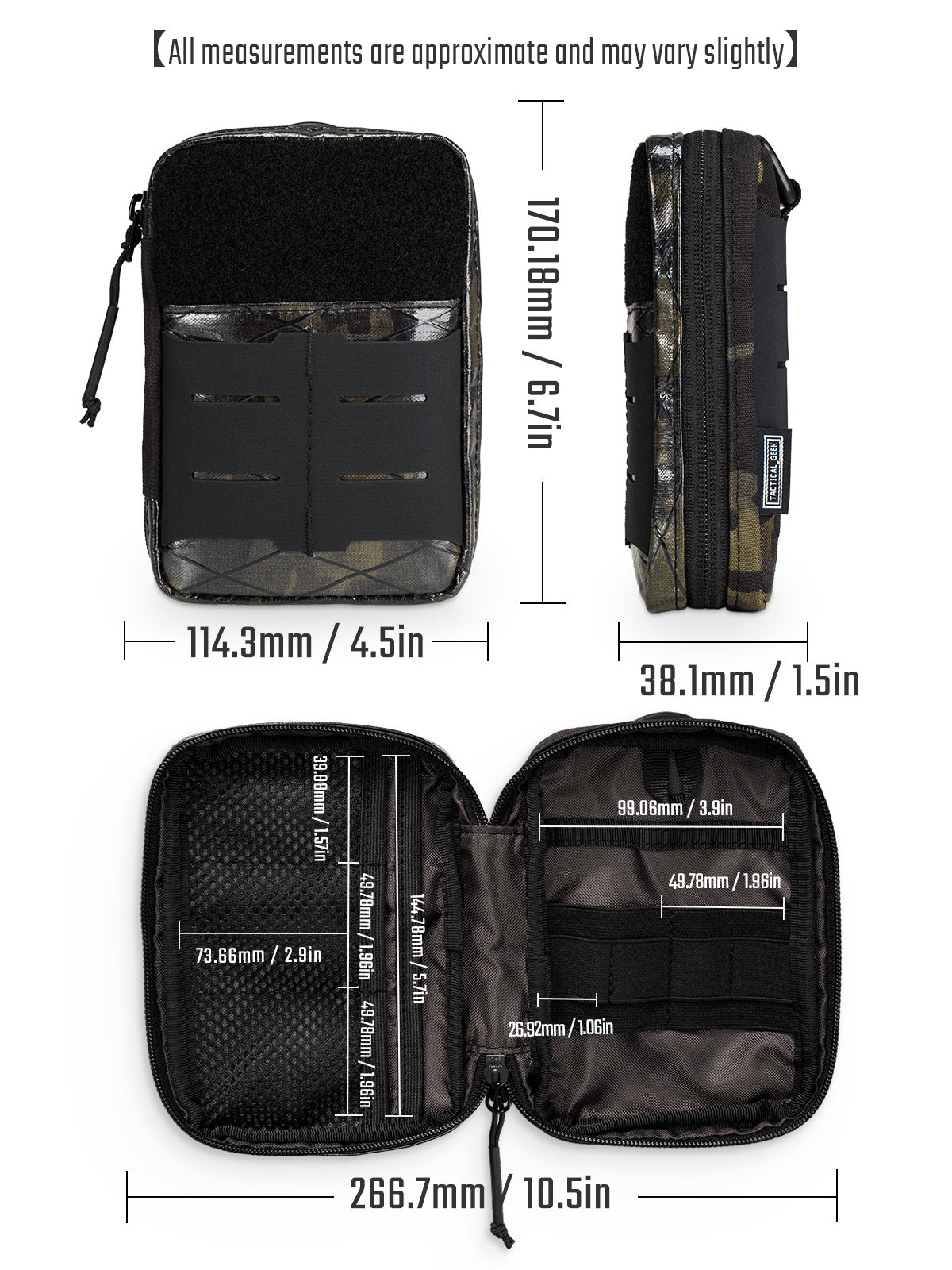 TacticalGeek Block E 2.0 Multifunctional EDC storage pouch （X-PAC）
