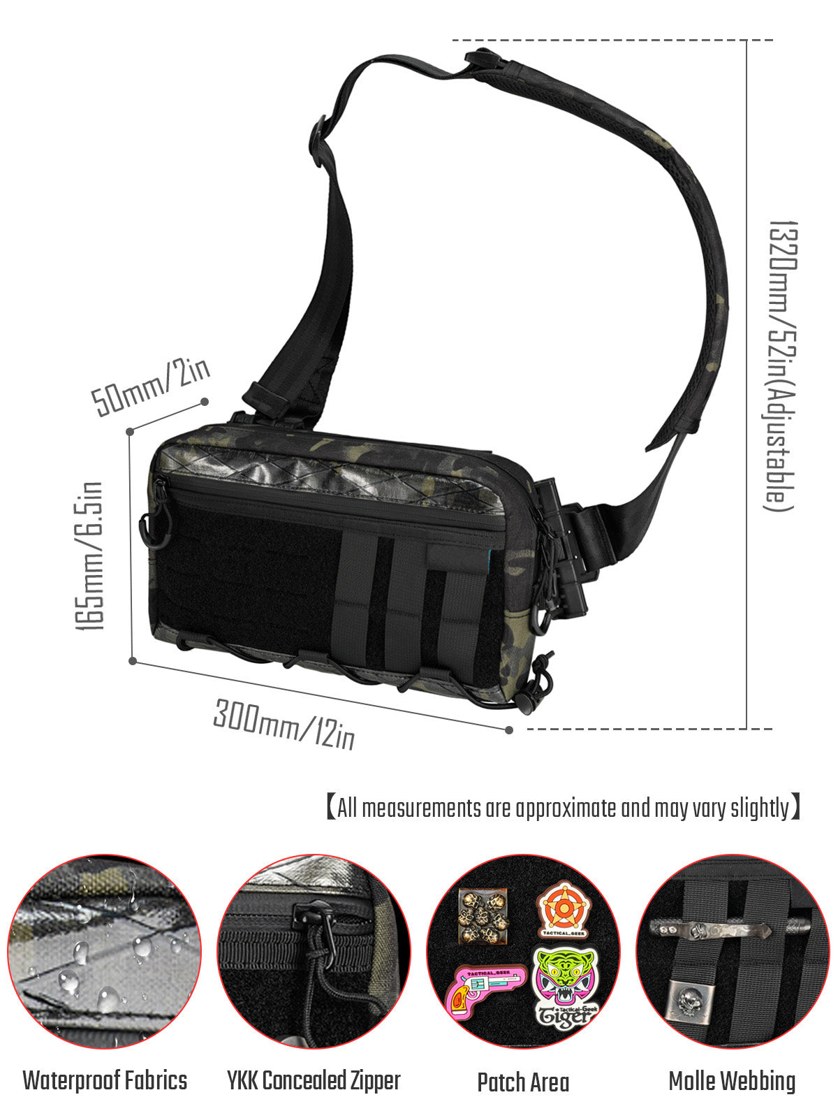 キャッシュ L3 EDC ショルダーバッグ （X-Pac ブラック）