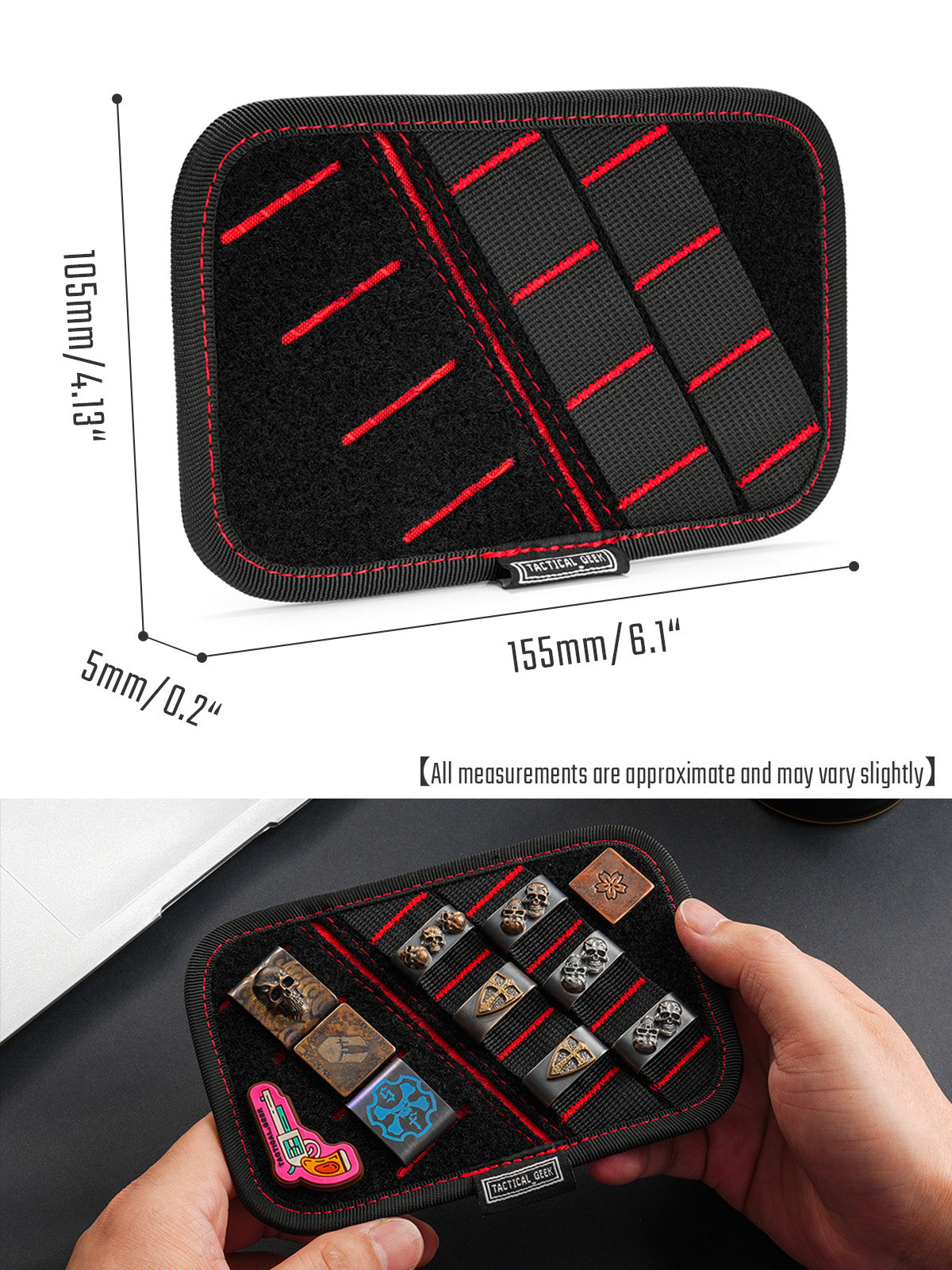 Tactical_geek TCM 小型ギア用弾性 EDC オーガナイザーボード