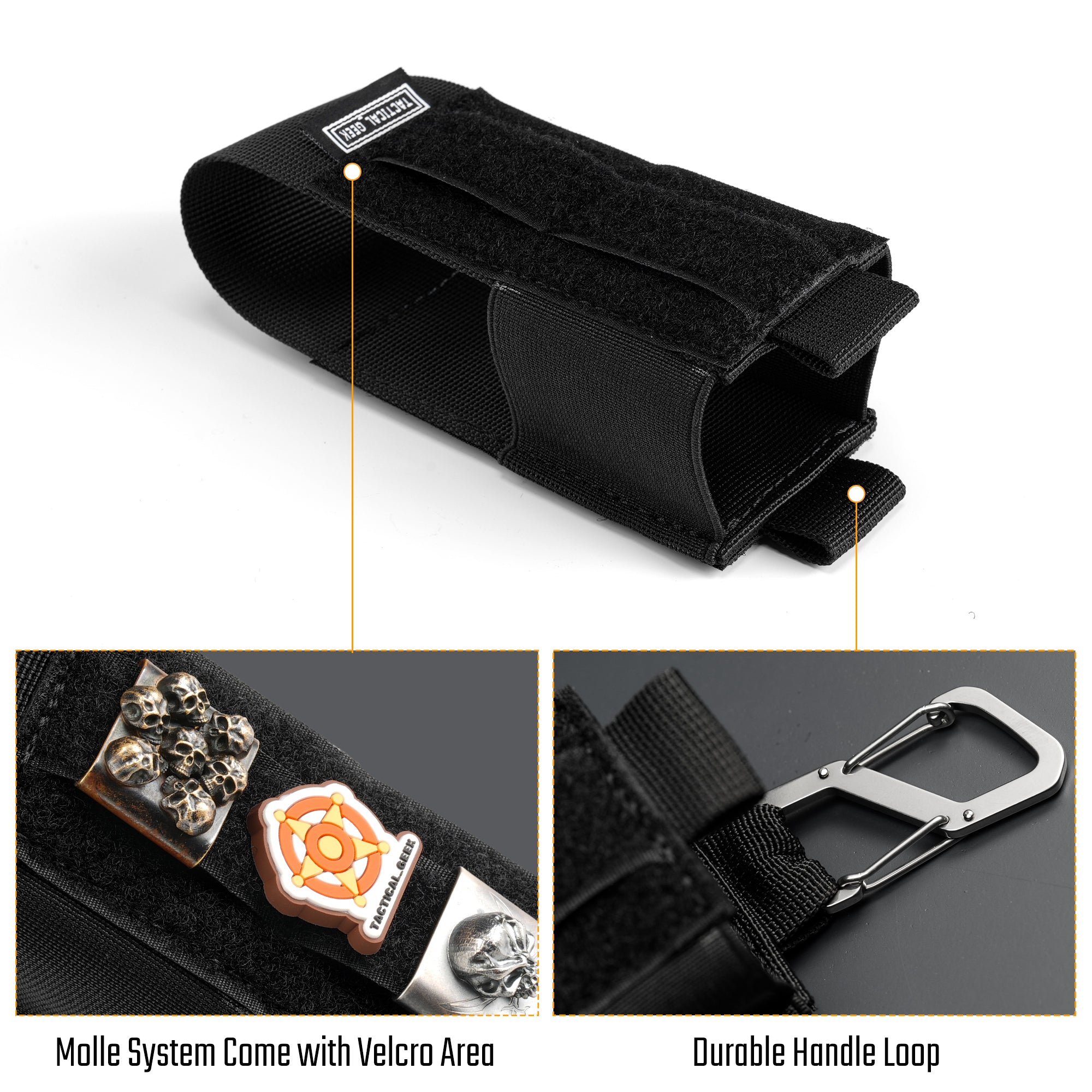 EXT6 Modular Storage and Organizing System, Velcro EDC Tool Holder / Power Bank Holder