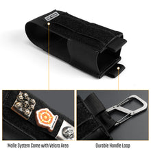 EXT6 Tactical_Geek EXT6 Modular Storage and Organizing System, Velcro EDC Tool Holder / Power Bank Holder（BLACK）