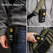 EXT6 Tactical_Geek EXT6 Modular Storage and Organizing System, Velcro EDC Tool Holder / Power Bank Holder（BLACK）
