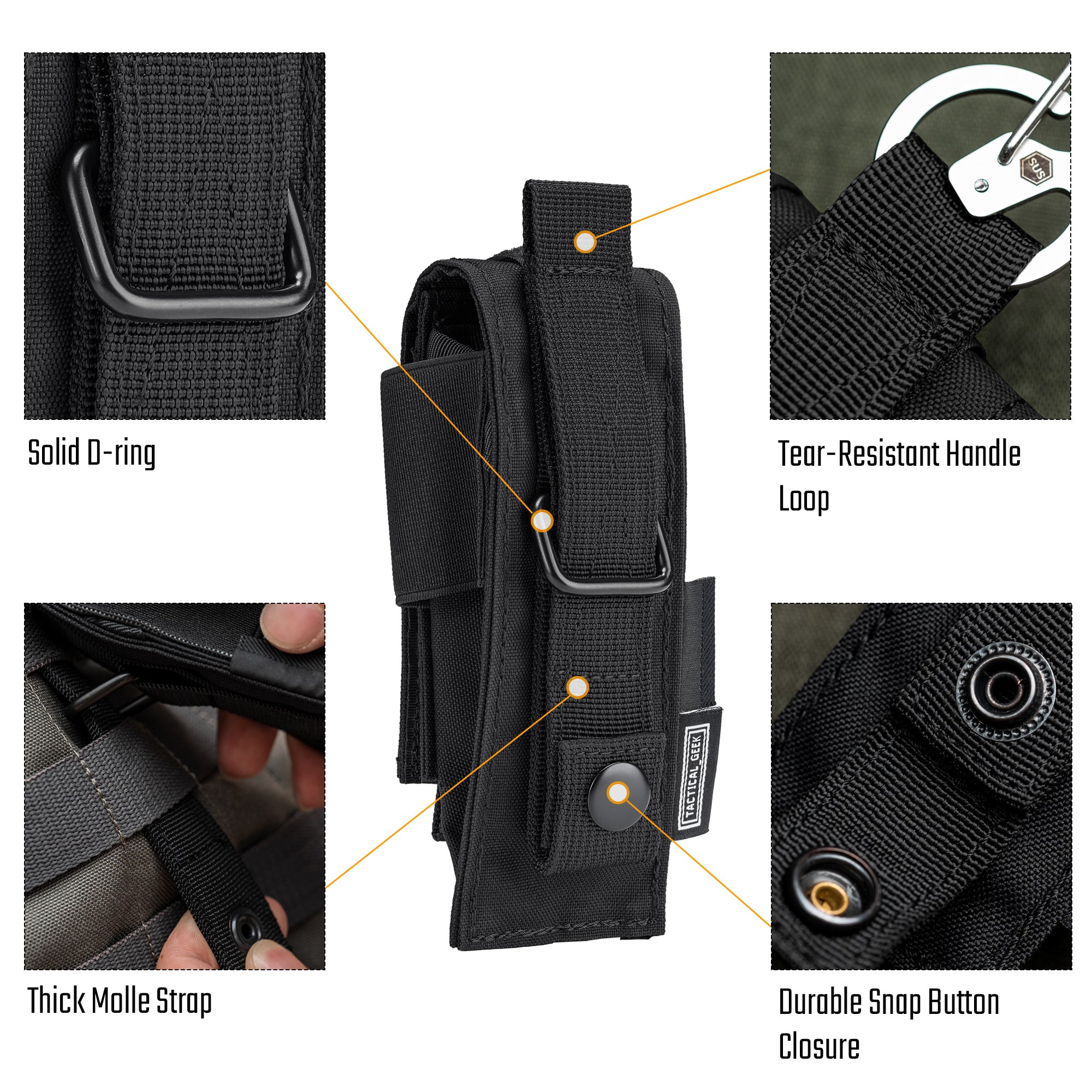 EXT8 Single Pistol Mag Pouch (BLACK)