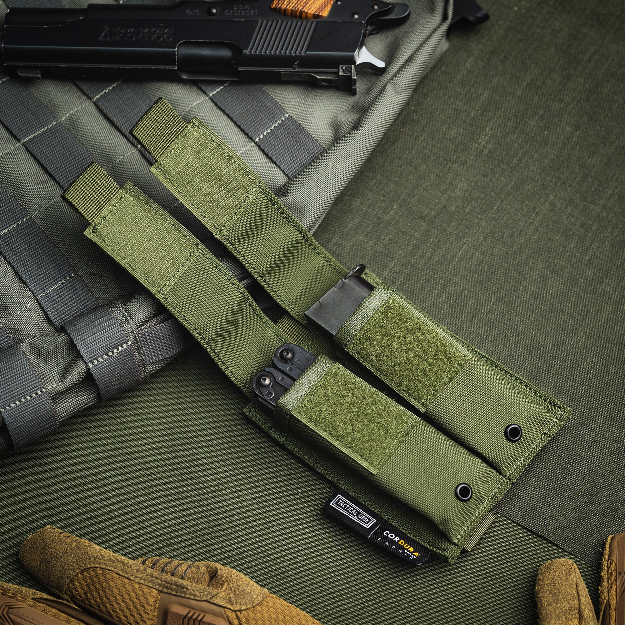 EXT9 Double Pistol Mag Pouch (GREEN)