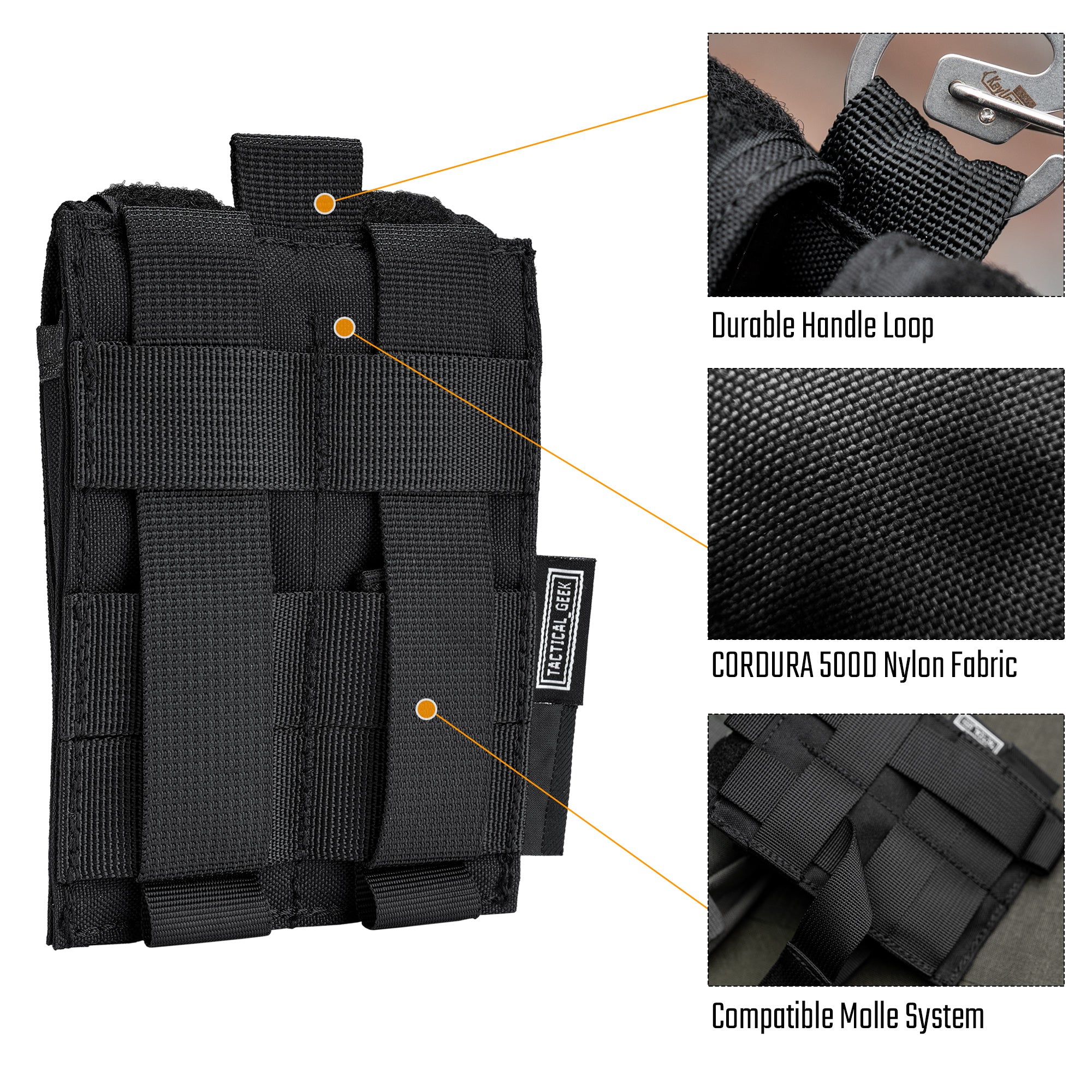 EXT9 Double Pistol Mag Pouch (BLACK)