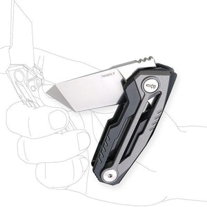Tactical_Geek VariableX Limited Edition Titaniuim folding knife (Vintage Version)（Vintage Grey）