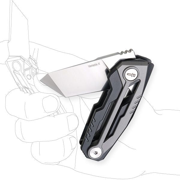 VariableX Limited Edition Titaniuim PVD folding knife